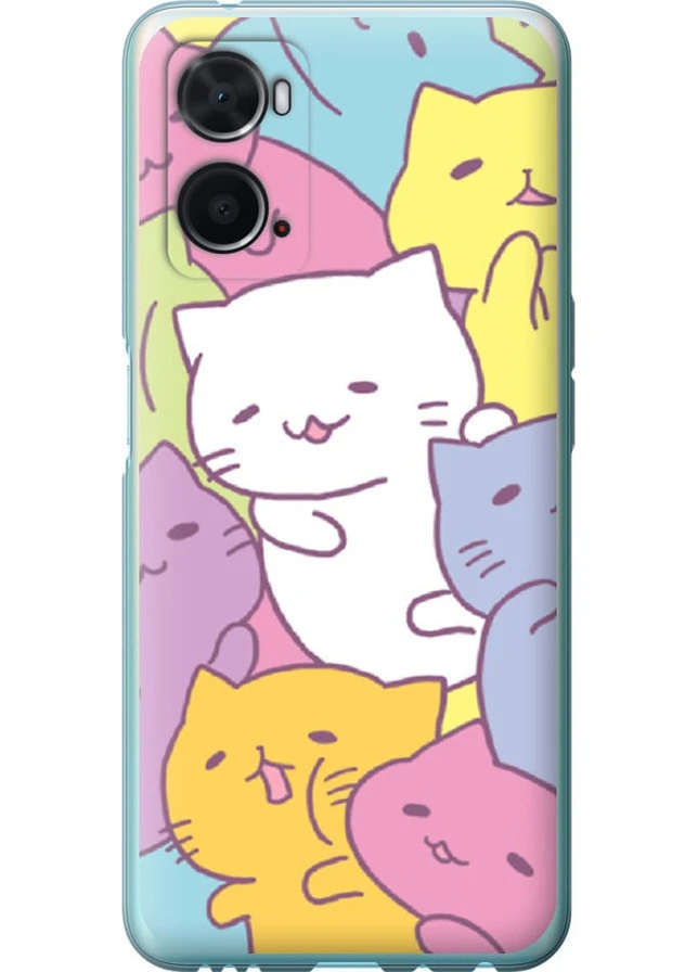 TPU чорний чохол 'Кошенята ' для Endorphone Oppo A76 (258262361)