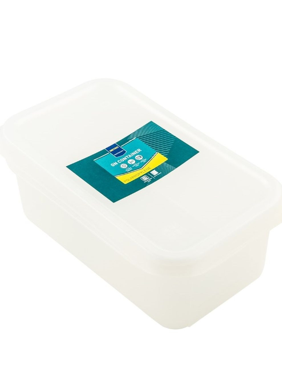 Харчовий контейнер з кришкою GN 1/4 прямокутний 10 см 2,5 л Metro (260954356)