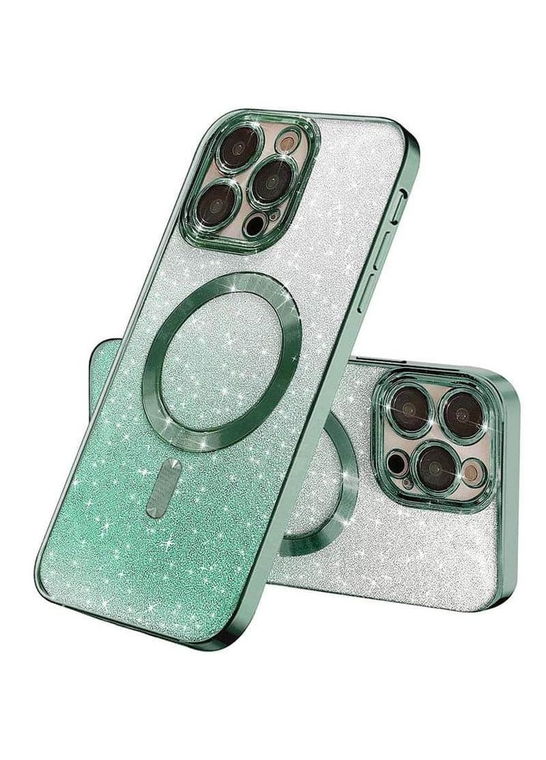 Чохол з блискітками, захисними лінзами на камеру та MagSafe на Apple iPhone 13 mini (5.4") Epik (270015209)