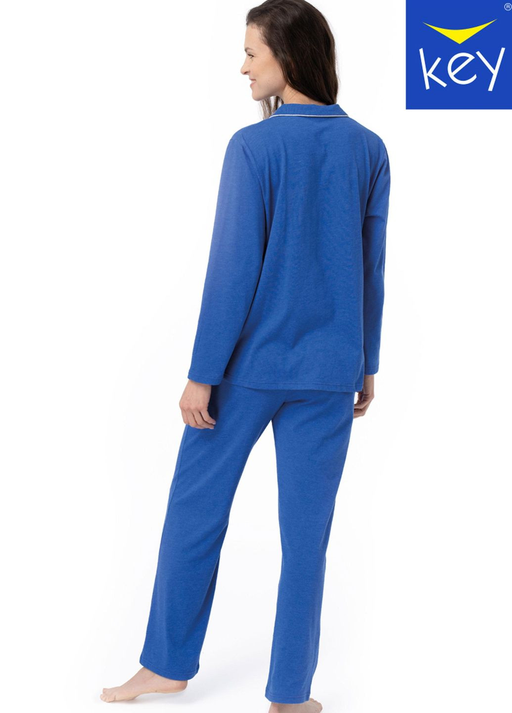 Синя піжама жіноча l синій lns 266 b23 Key