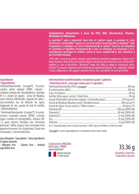 ENDOMELIA® 60 Caps Ineldea Sante Naturelle (258498876)