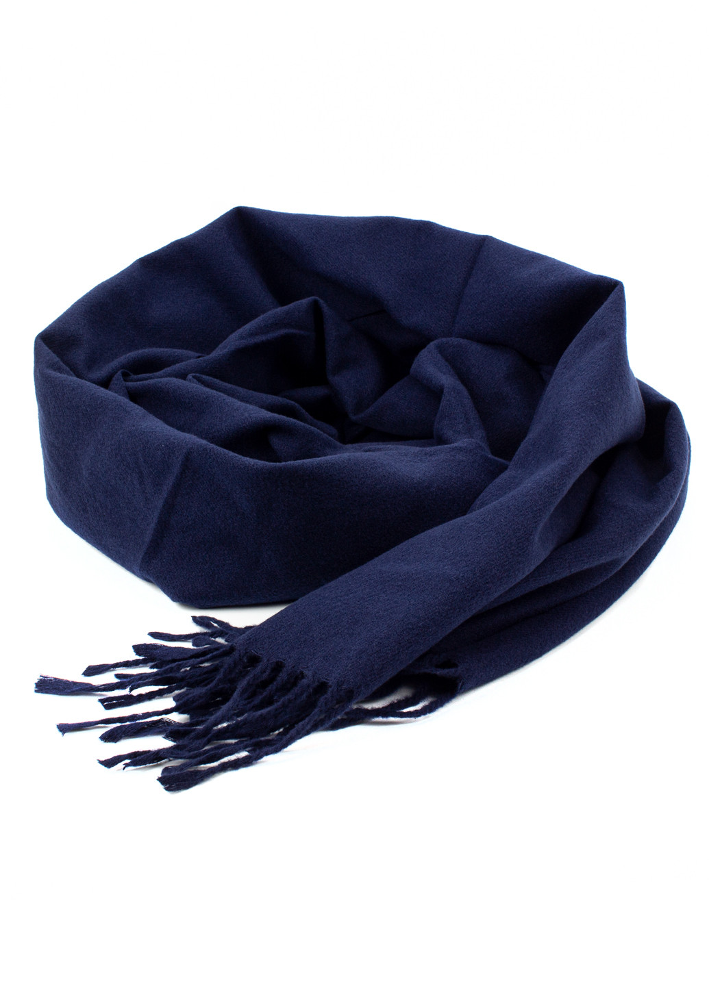 Жіночий однотонний шарф з бахромою, темно-синій Corze gs-106 (269449228)