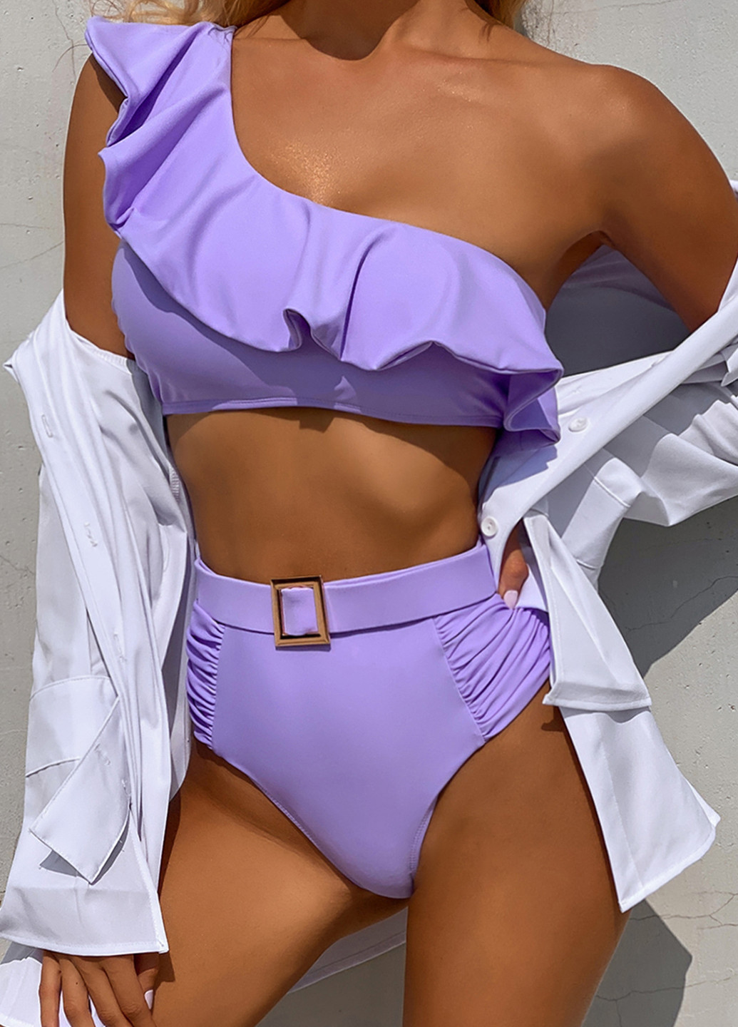 Фиолетовый раздельный купальник lola раздельный FS
