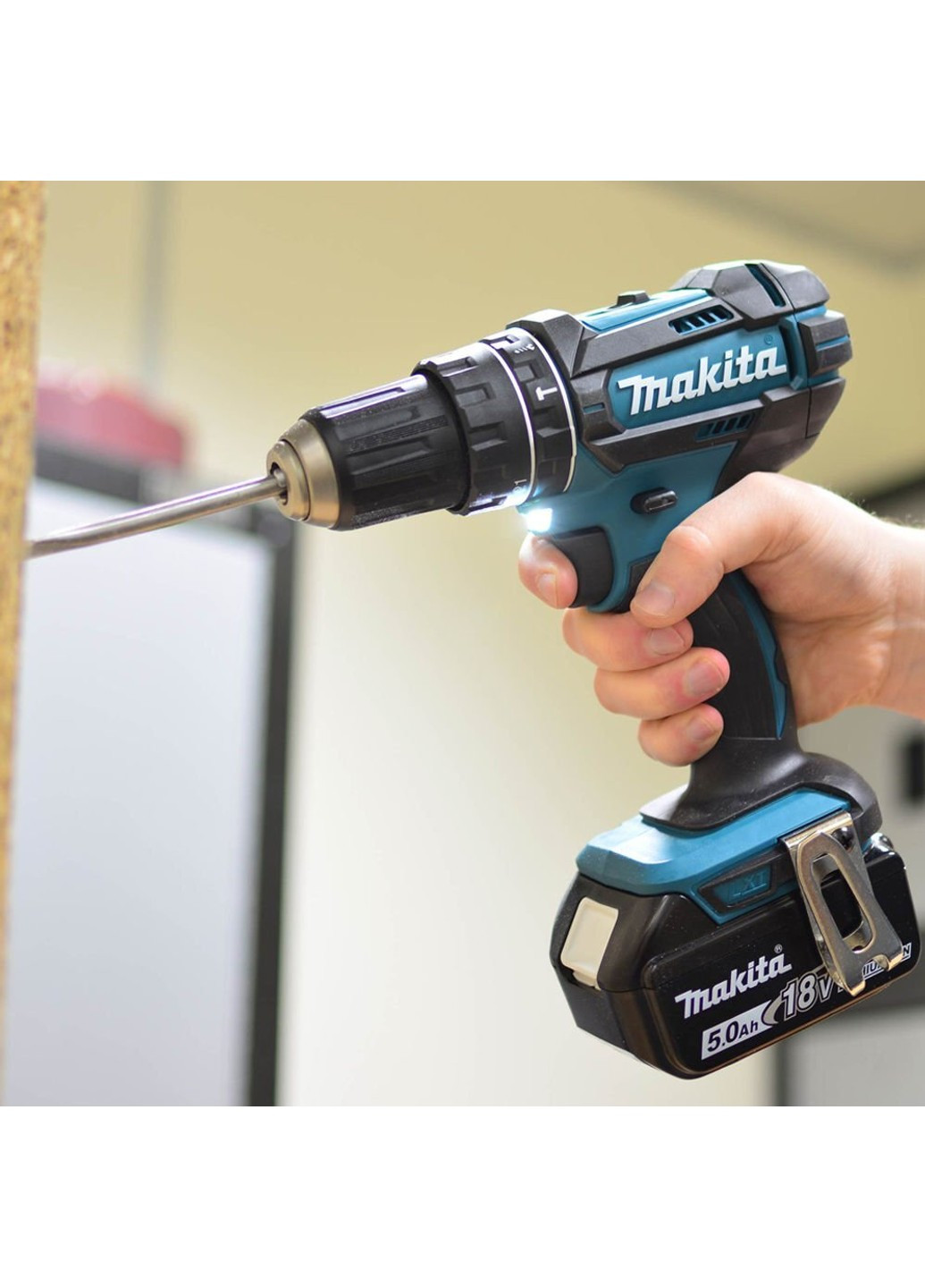 Шуруповерт с ударом аккумуляторный DHP482Z (без аккумулятора) Makita (266423504)