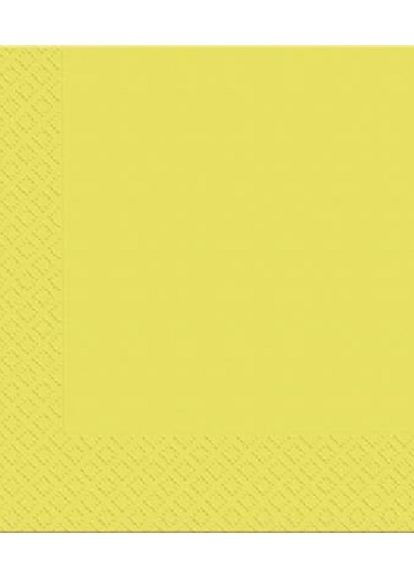 Серветки паперові тришарові 18 шт. Жовтий Марго (266899675)