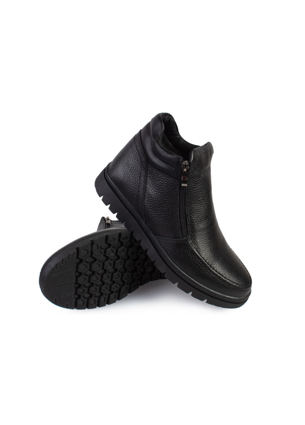 Черные зимние ботинки мужские бренда 9501135_(1) ModaMilano