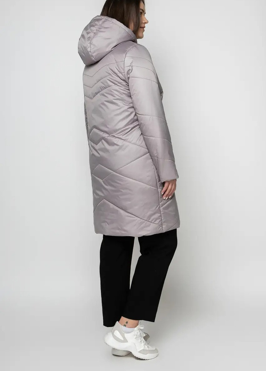 Сіра демісезонна демісезонна жіноча куртка DIMODA Жіноча куртка від українського виробника