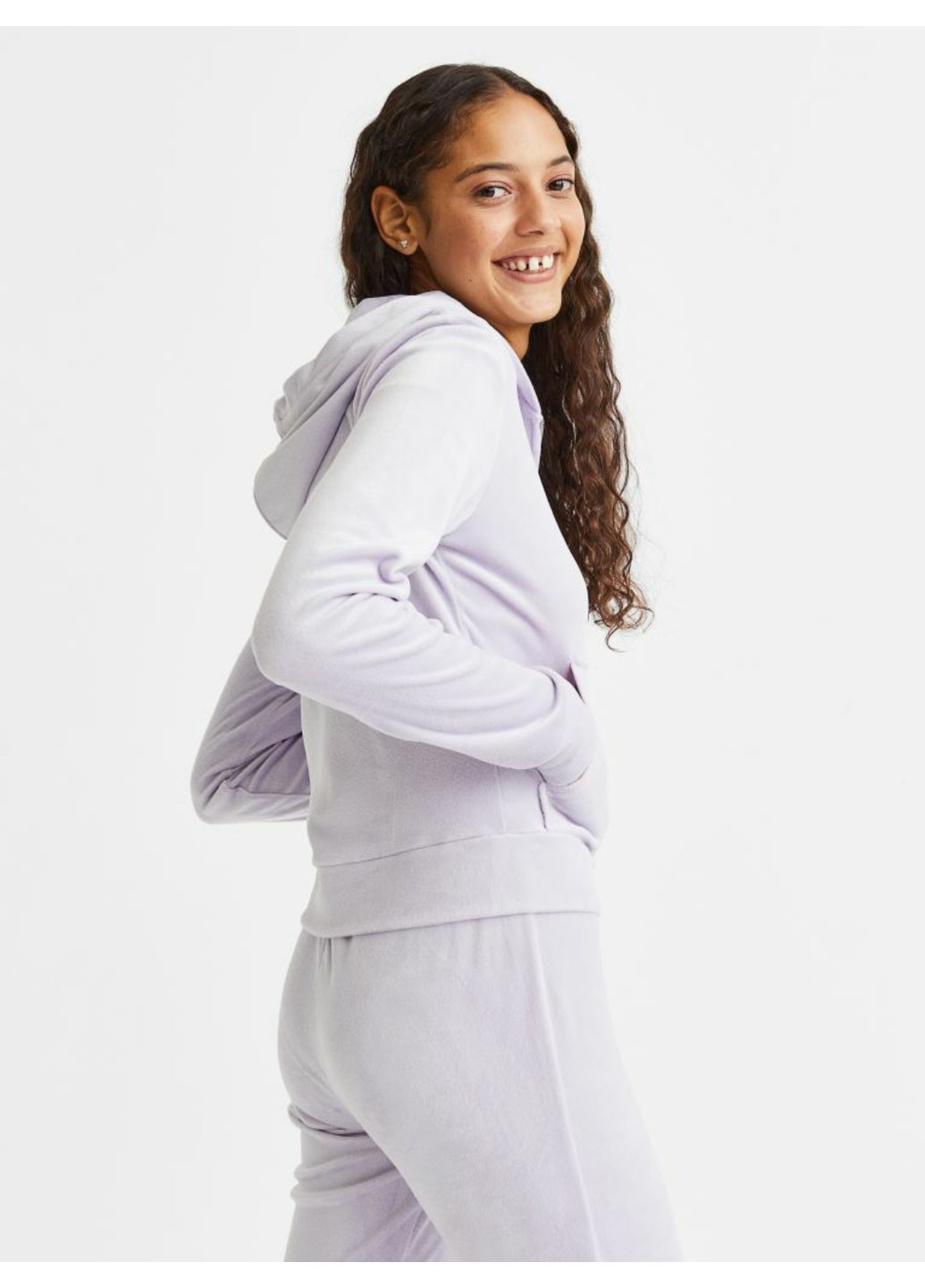 Фіолетовий демісезонний жіноча спортивна кофта (55591) xs фіолетова H&M