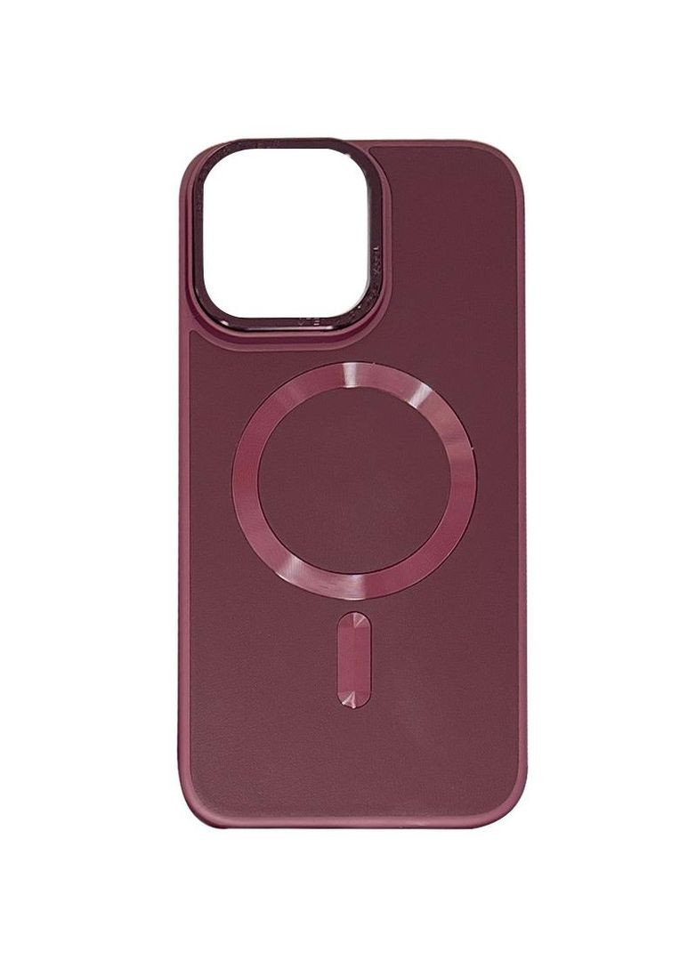 Шкіряний чохол Bonbon з металевими кнопками та MagSafe на Apple iPhone 14 (6.1") Epik (263432208)