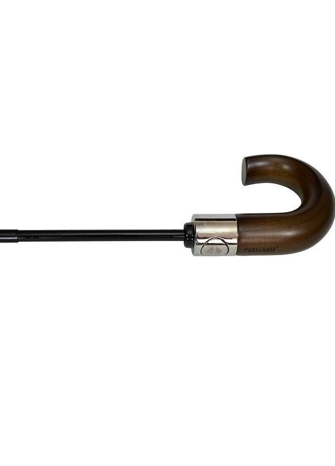 Зонт автомат мужской №3214, на 10 спиц с деревянной ручкой-крюк, Серый Parachase (262006877)
