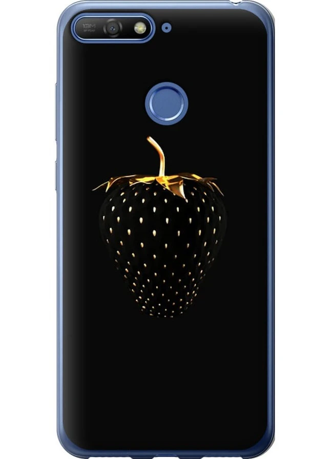 2D пластиковий чохол 'Чорна полуниця' для Endorphone Huawei Honor 7A Pro (258263119)