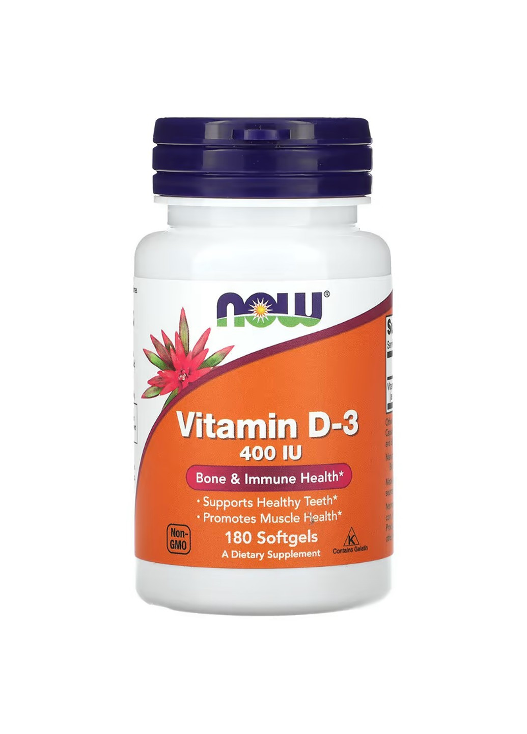 Витамин Д3 VIT D-3 400 IU - 180 софтгель Now Foods (269461859)