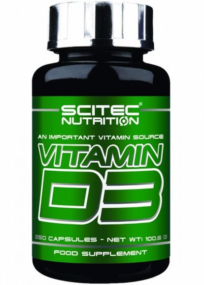 Вітамін D3 Vitamin D3 250 caps Scitec Nutrition (276253802)
