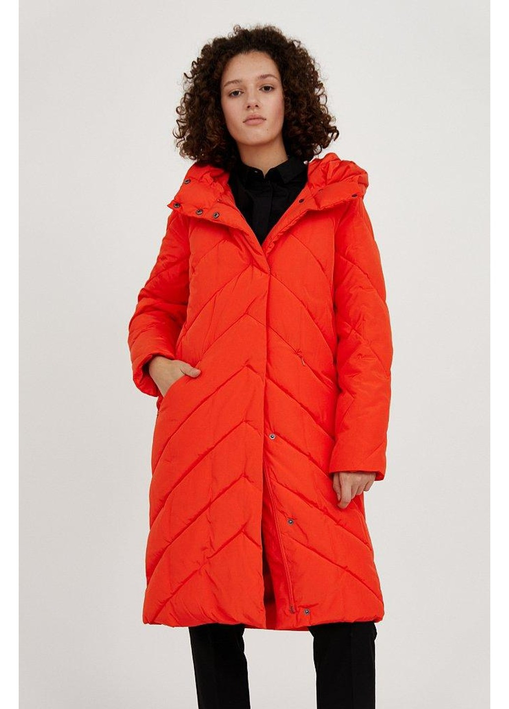 Красная зимняя куртка a20-11006-420 Finn Flare
