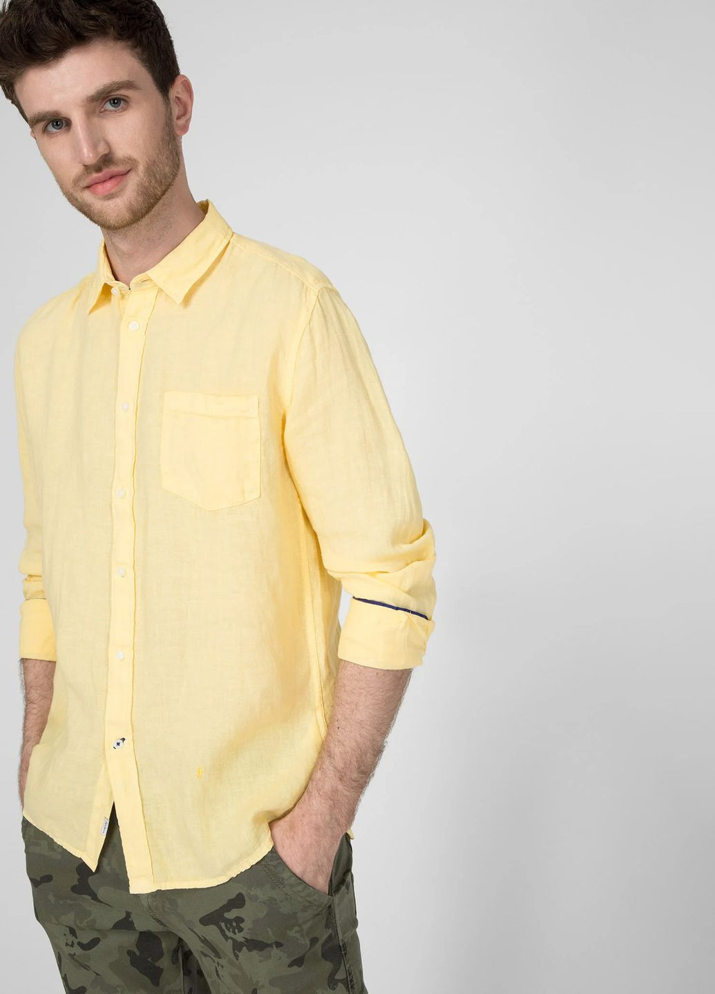 Желтая рубашка Pepe Jeans