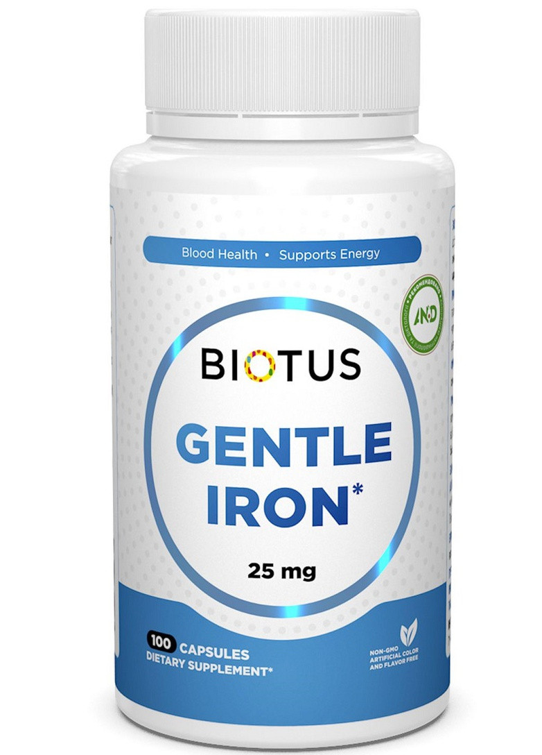Gentle Iron 25 mg 100 Caps BIO-531156 Biotus (257252888)
