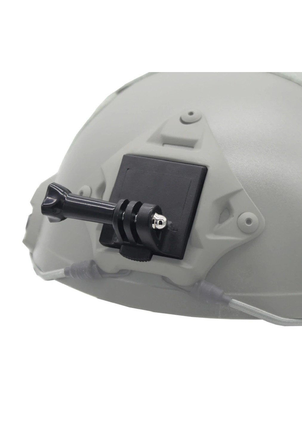 Кріплення фіксатор на тактичний армійський військовий шолом із системою NVG для екшн камер GoPro (474929-Prob) Чорне Unbranded (260377406)