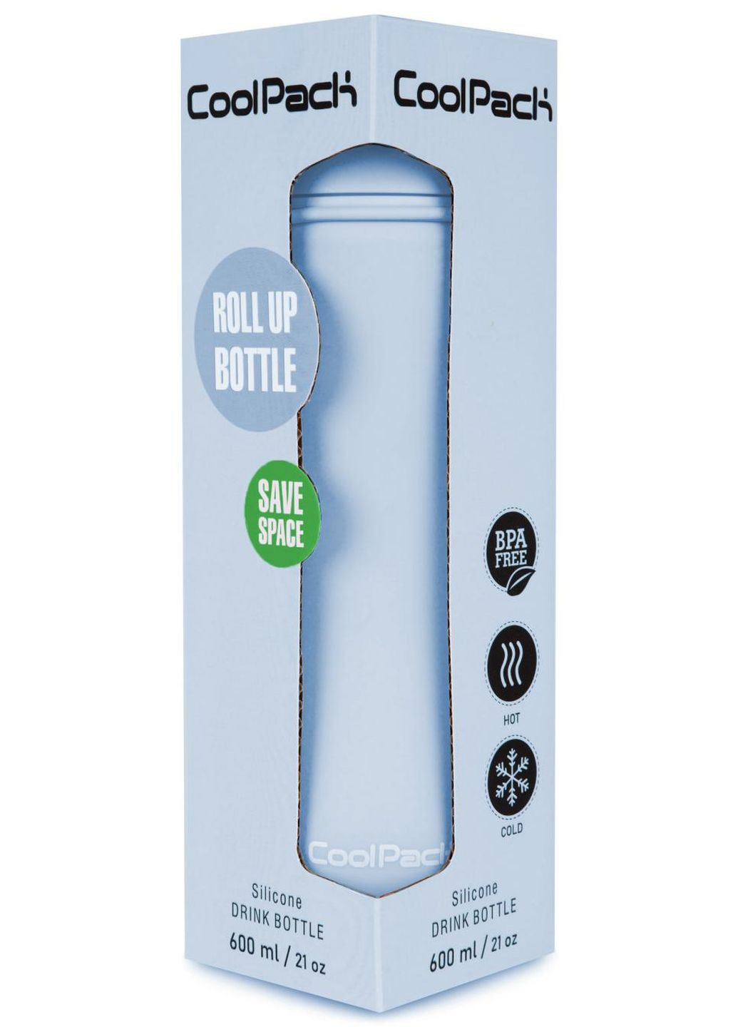 Пляшка Pump Pastel Powder Blue для води 600 мл CoolPack (264643465)