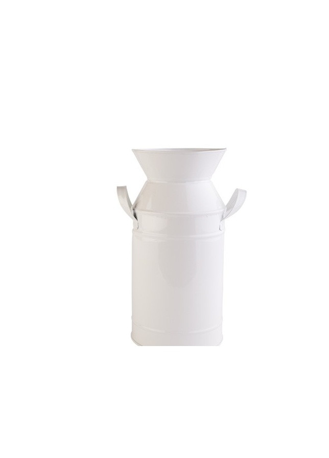 Декоративні вази - Metal Milk Can White M Barine (259033279)