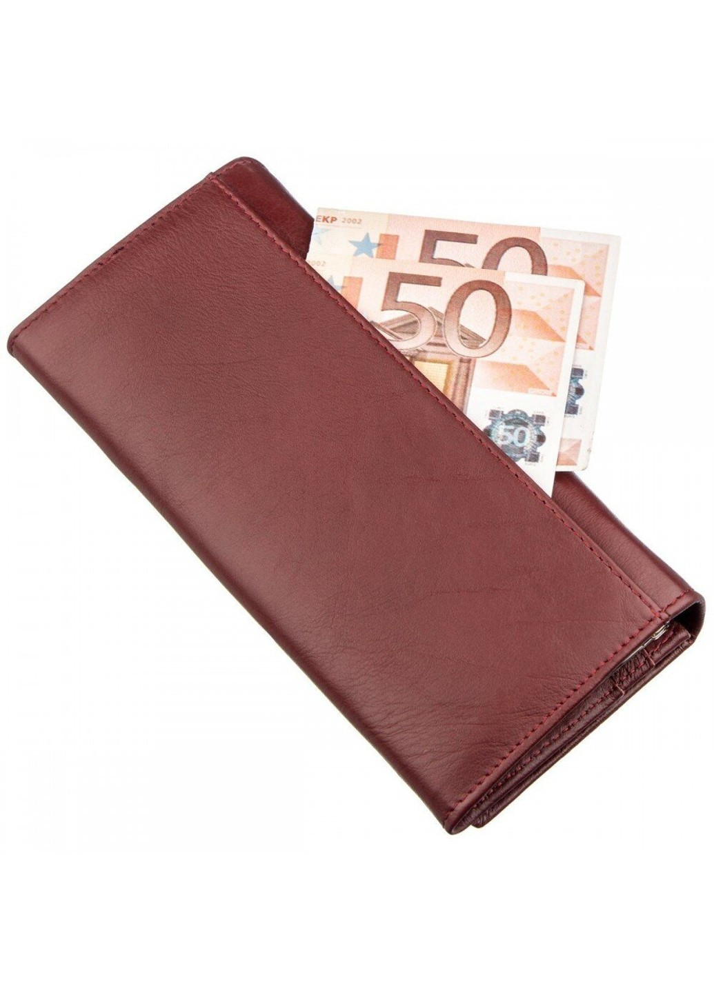 Жіночий бордовий гаманець з натуральної шкіри ST Leather 18877 Бордовий ST Leather Accessories (262453716)