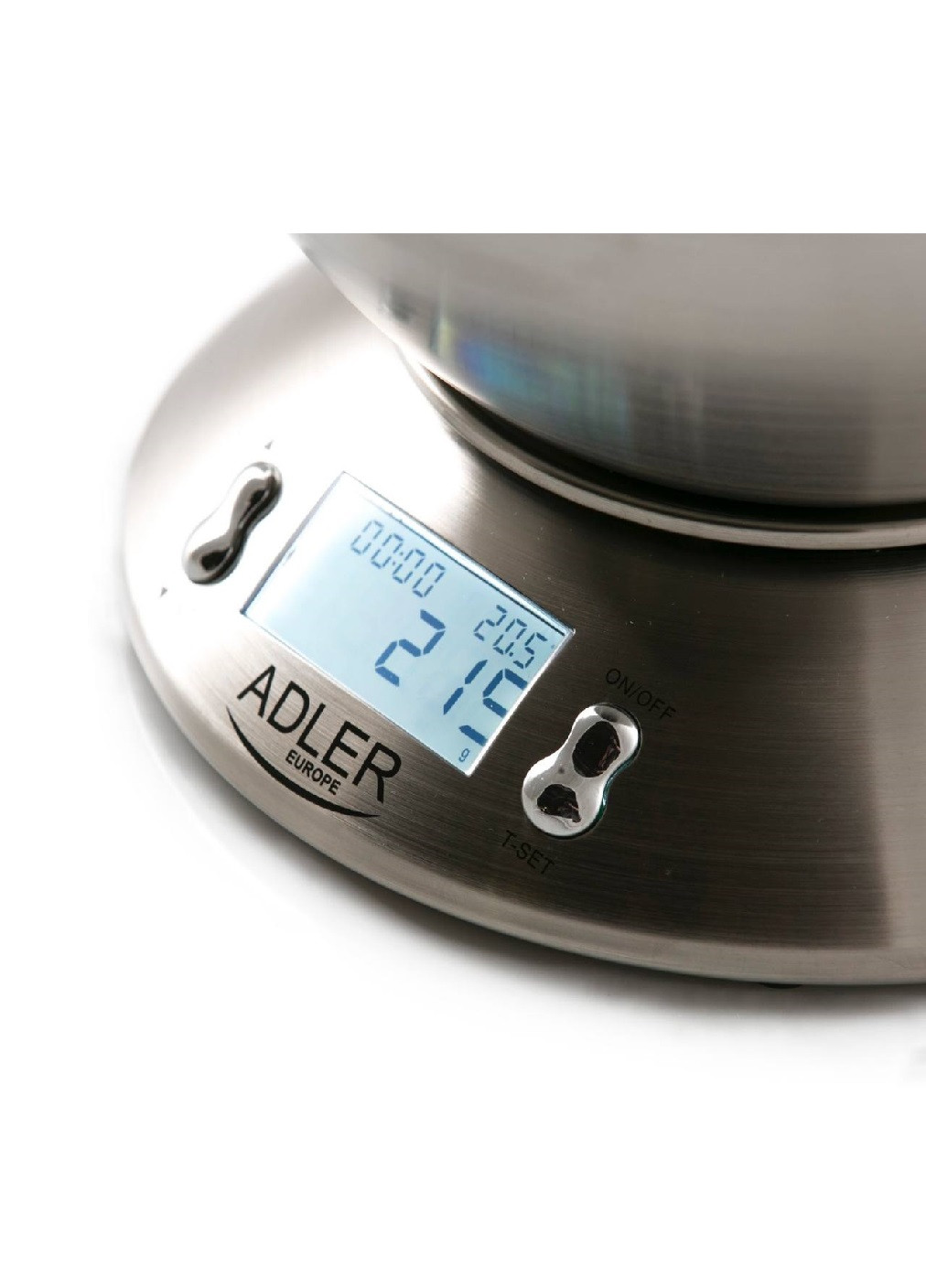 Весы кухонные электронные металлические с дисплеем индикатором термометром компактные с чашей до 5 кг (474530-Prob) Unbranded (258678438)