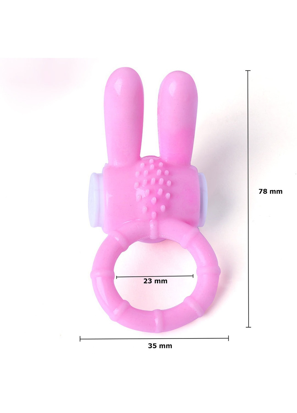 Ерекційні кільце з вібрацією Кролик Langsha (258601608)