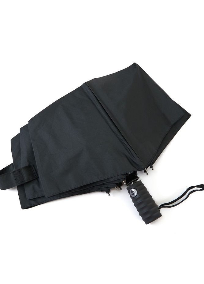 Чорна парасоля автомат чоловіча №3202, великий купол з вітровим клапаном, на 8 спиць, пряма ручка, чорний Parachase велика система антивітер (262006882)