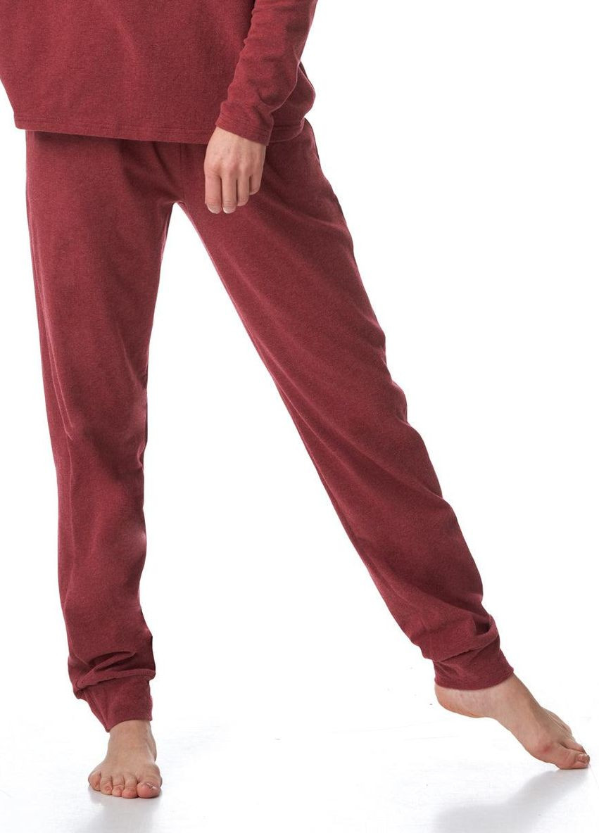 Бордова костюм жіночий hot touch (темно-червоний) (lhe 729 1+lhb 729 3) свитшот + брюки Key