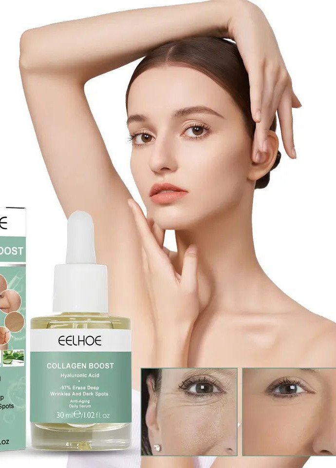 Сыворотка EELHOE Collagen Anti-Aging Serum против старения осветляет тонкие линии морщин, увлажняет, восстанавливает No Brand (259776669)