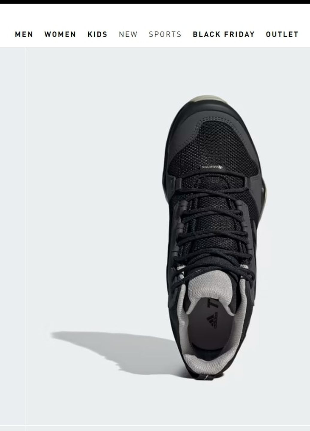 Черные зимние женские ботинки кроссовки terrex ax3 mid. (24.6-25 см) оригинал adidas Terrex AX3 Mid Gore-Tex