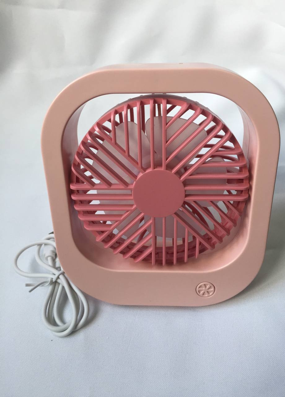 Портативний акумуляторний Вентилятор Рожевий Міні вентилятор mini fan SQ2177 Led (259793971)