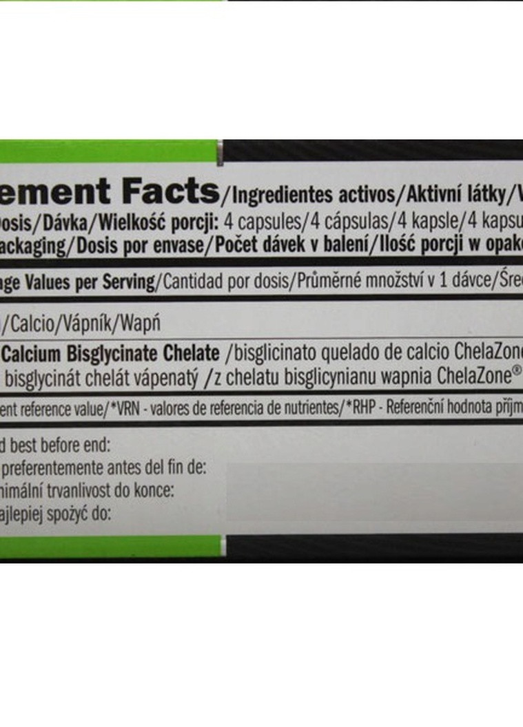ChelaZone CalciChel Calcium Bisglycinate Chelate 90 Veg Caps Amix Nutrition (257495227)
