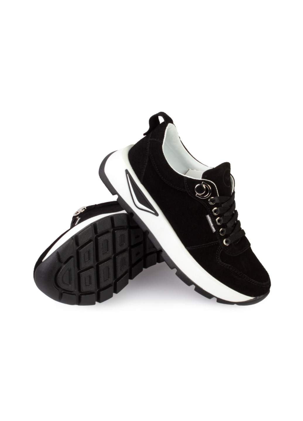 Черные демисезонные кроссовки женские бренда 8200351_(1) ModaMilano
