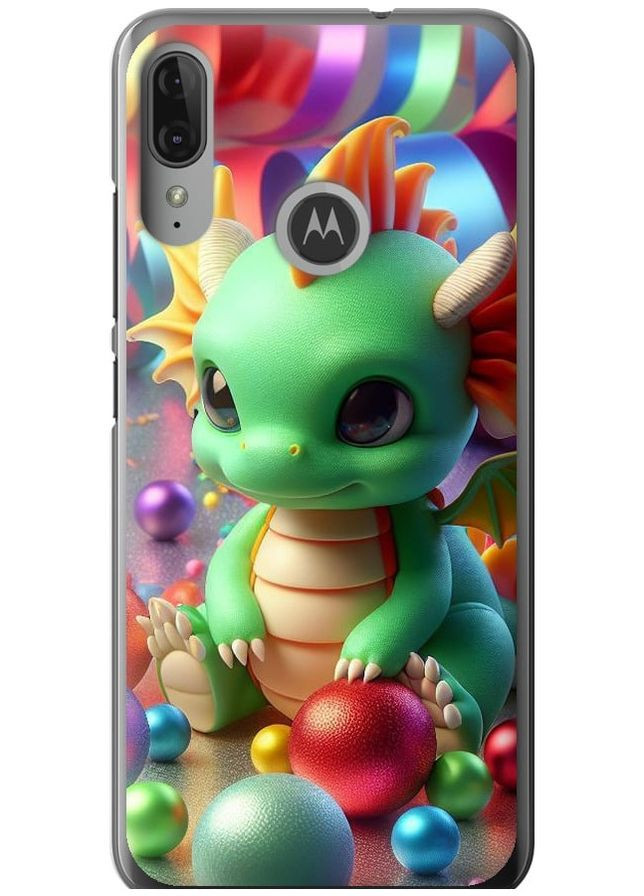 Силіконовий чохол 'Веселий дракончик' для Endorphone Motorola Moto E6 Plus (275460648)