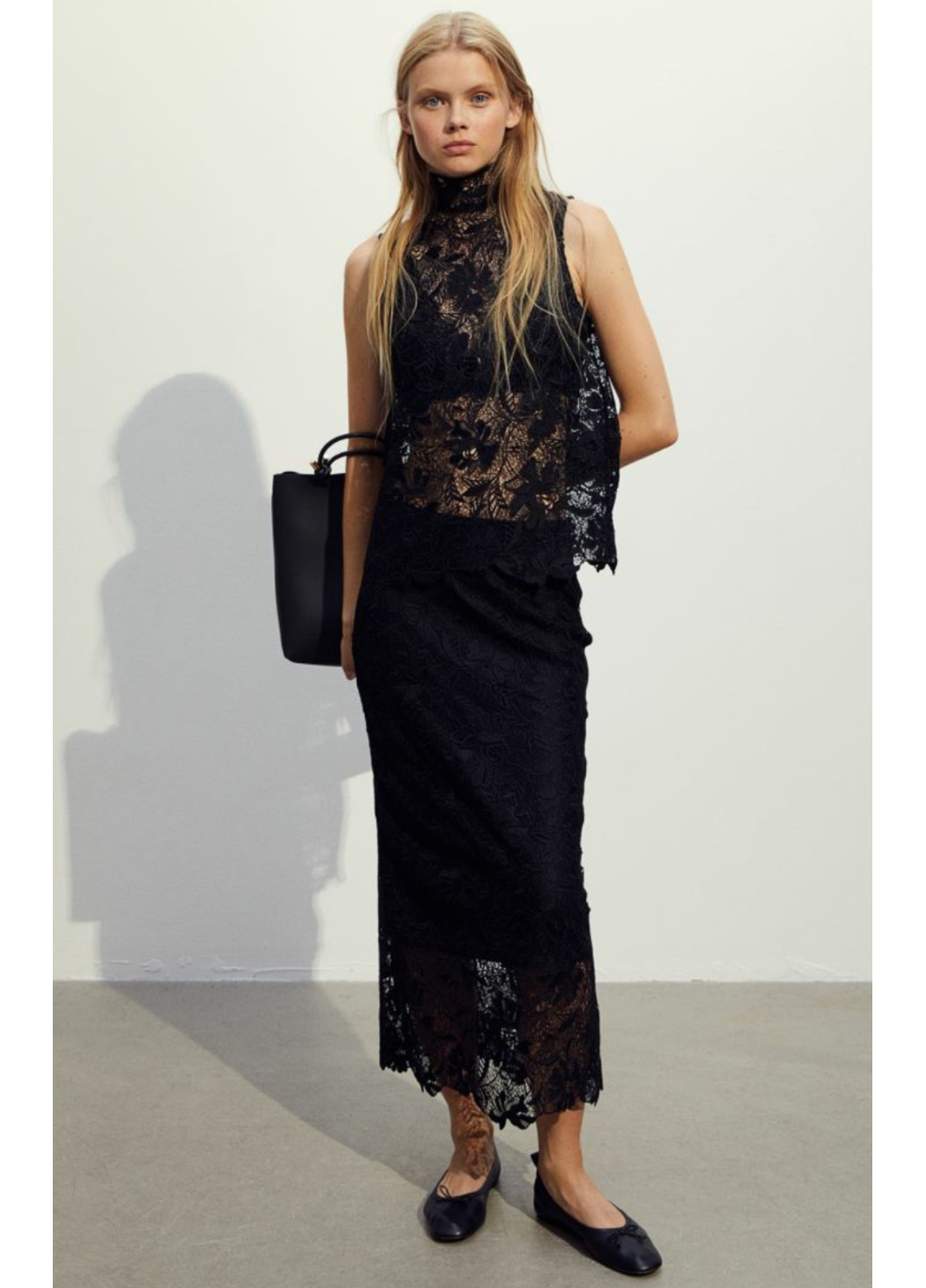 Черная коктейльный юбка H&M