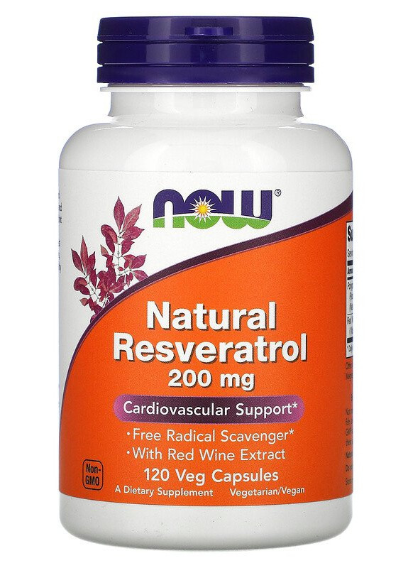Resveratrol 200 mg 120 Veg Caps Now Foods (256725177)