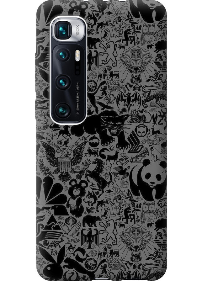 2D пластиковий чохол 'Чорно-сірий стікер бомбінг' для Endorphone Xiaomi Mi 10 Ultra (259321636)
