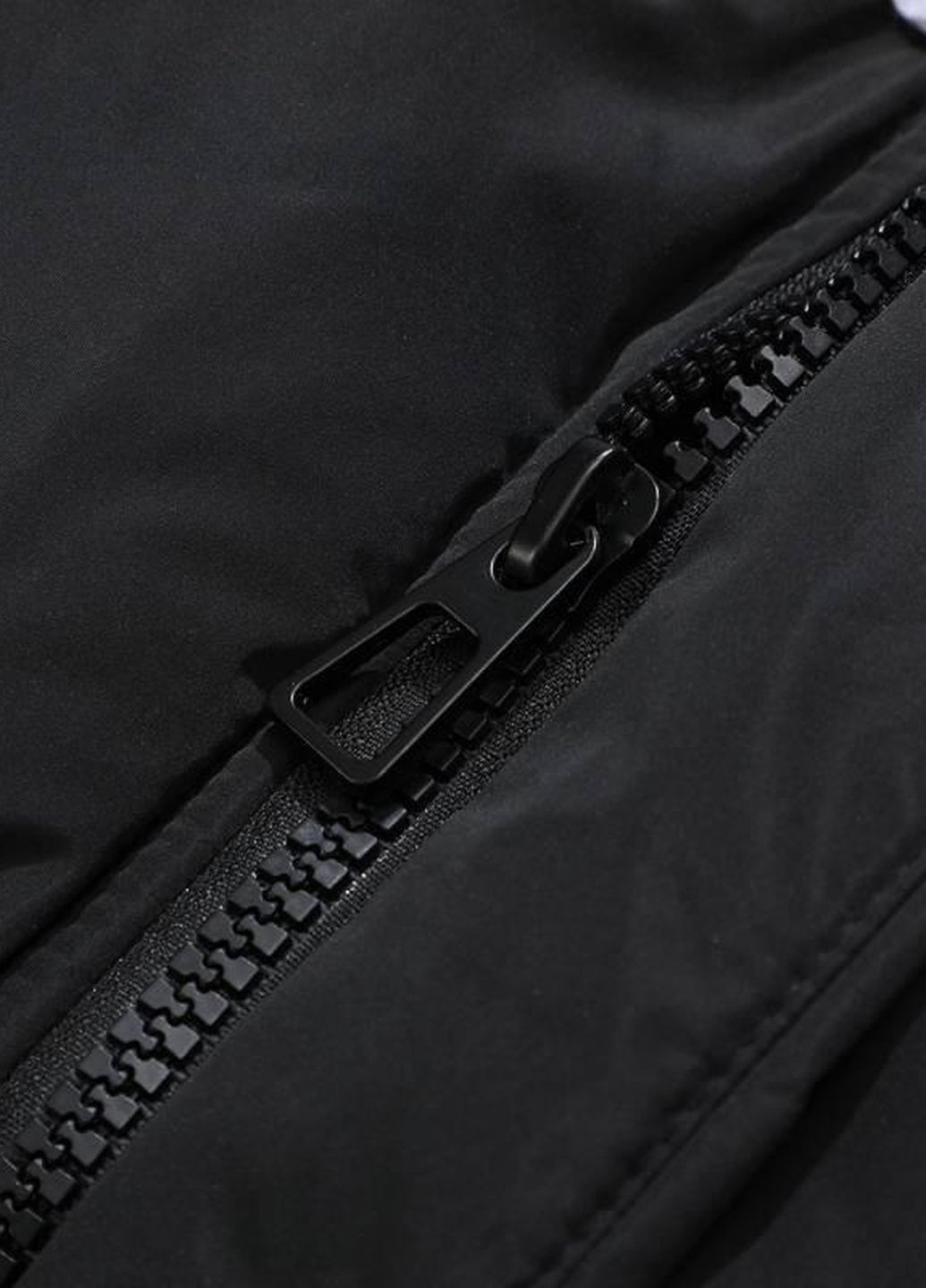 Черная куртка демисезон,черний с принтом, Glo-Story