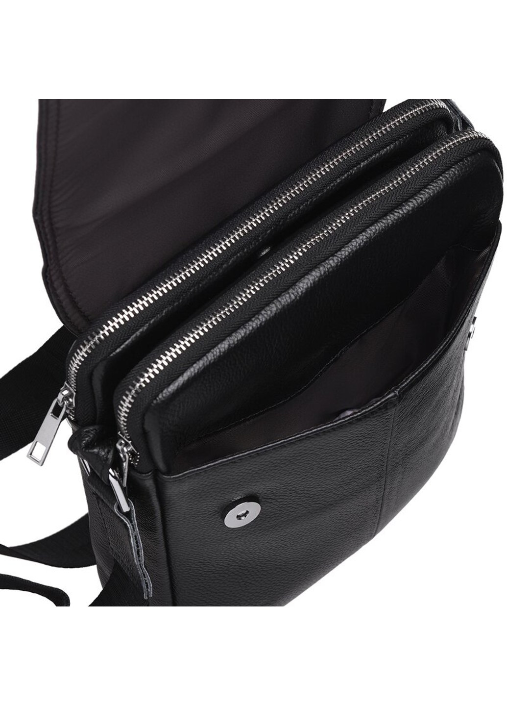 Чоловічі шкіряні сумки через плече K13508-black Keizer (266144046)