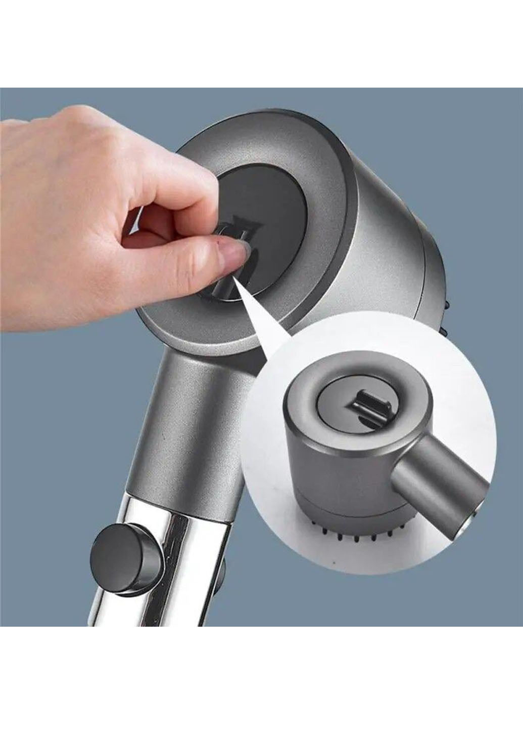 Лійка масажна для душу Turbocharged Shower Head з обертанням 360° Good Idea (266903776)