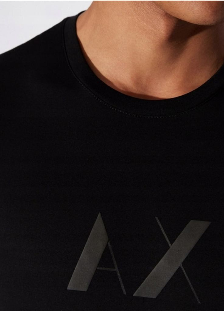 Чорна футболка чоловіча Armani Exchange