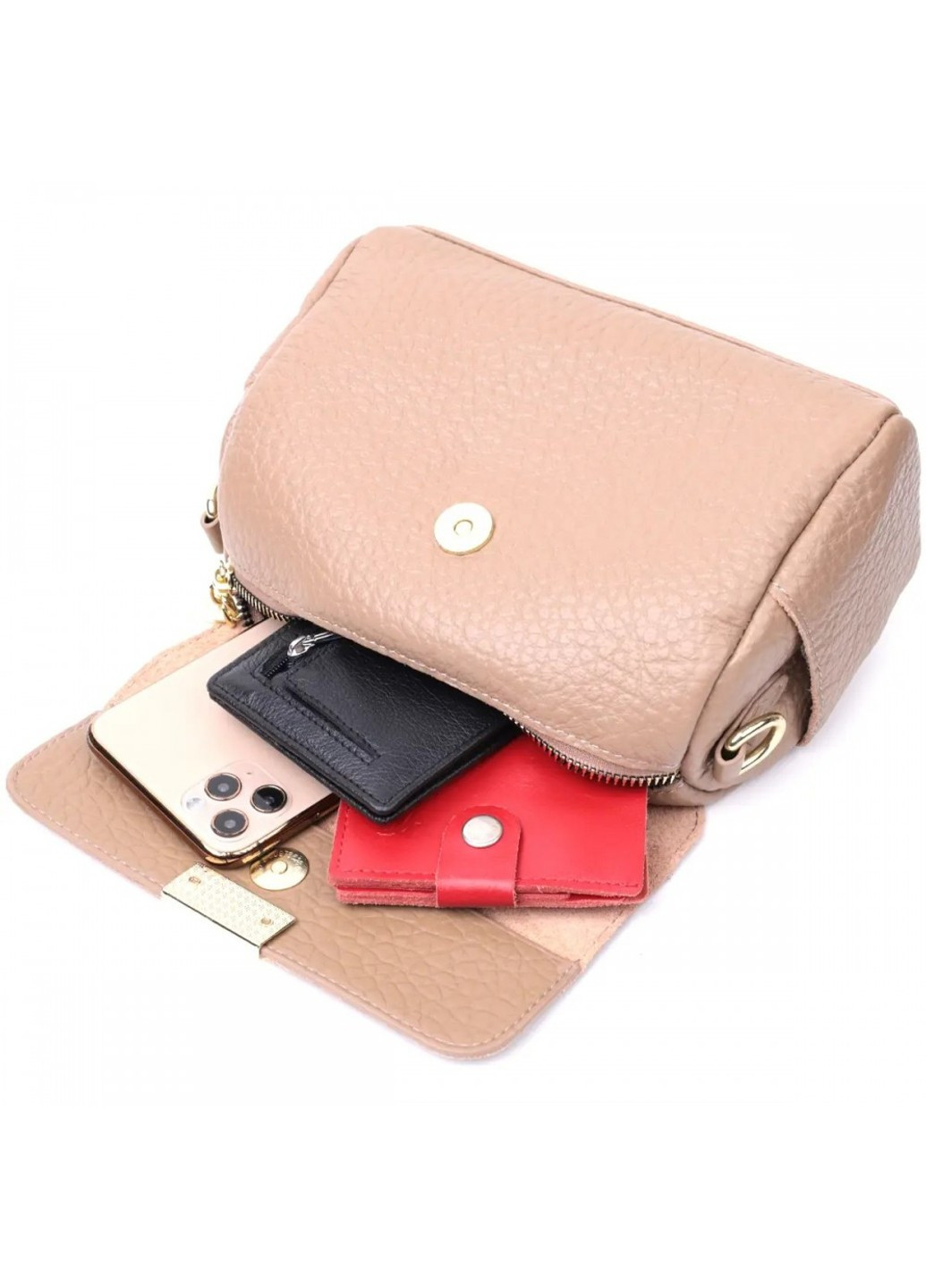 Молодежная женская кожаная сумка через плечо 22403 Vintage (276705744)