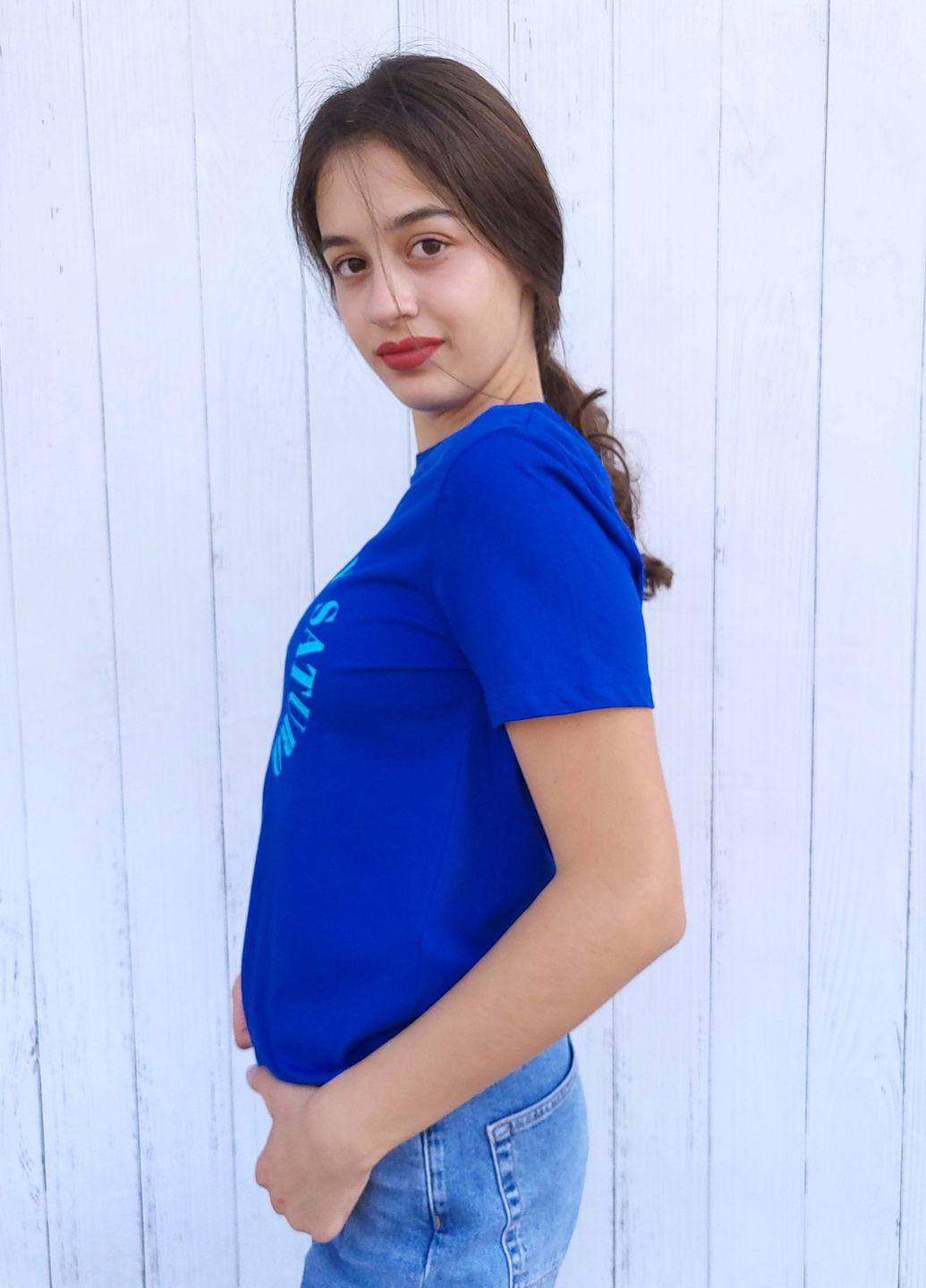 Футболка жіноча класична з написом Only - (277371819)