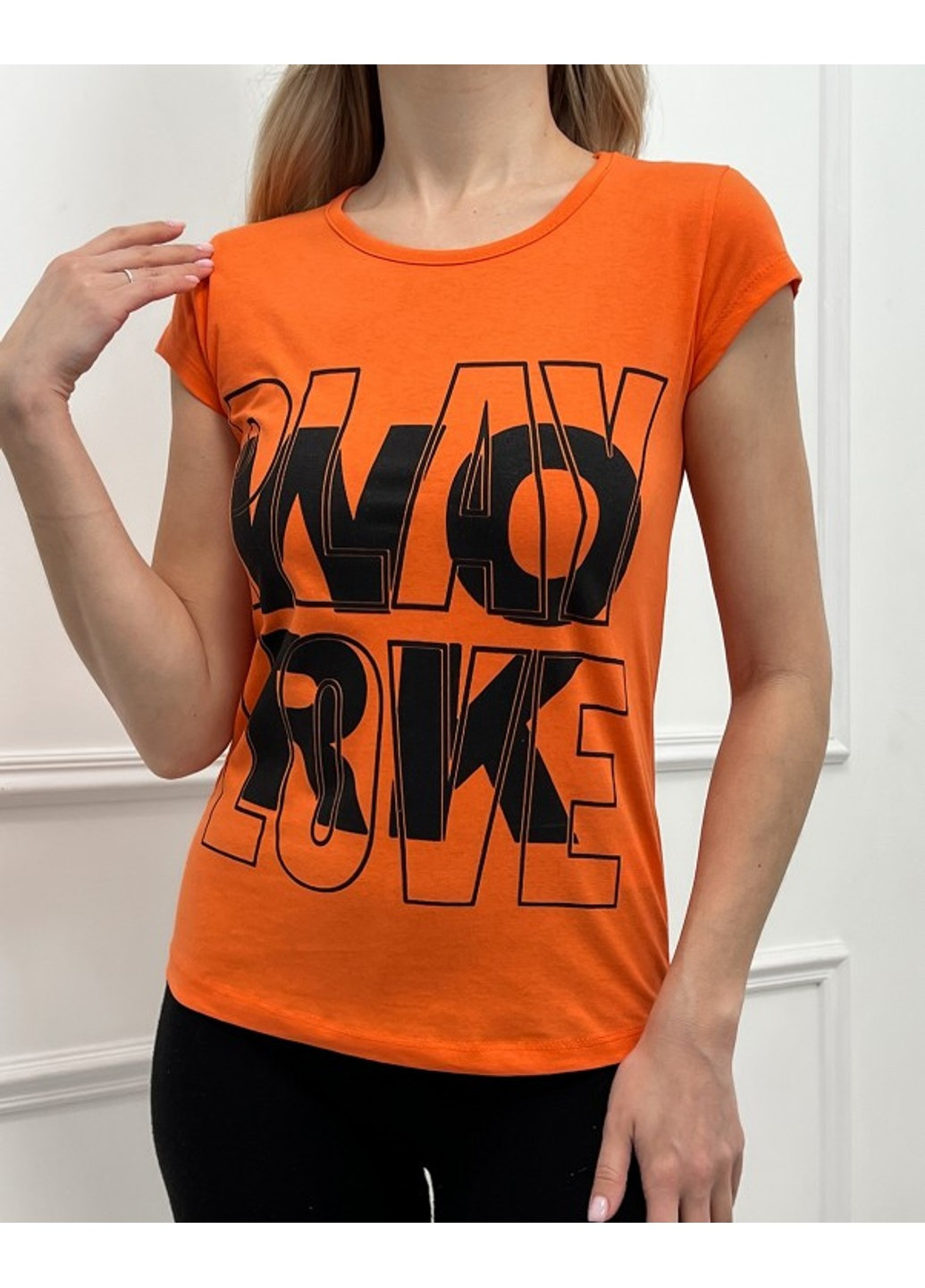 Помаранчева футболка wn20-432 оранжевий ISSA PLUS