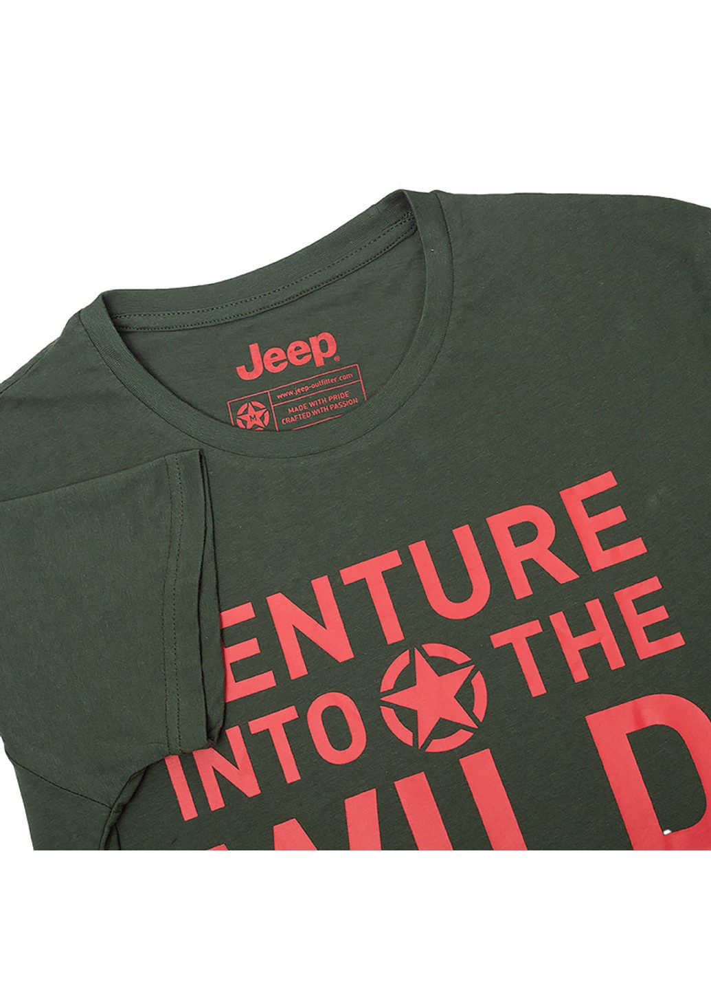 Хакі (оливкова) футболка t-shirt venture into the wild Jeep
