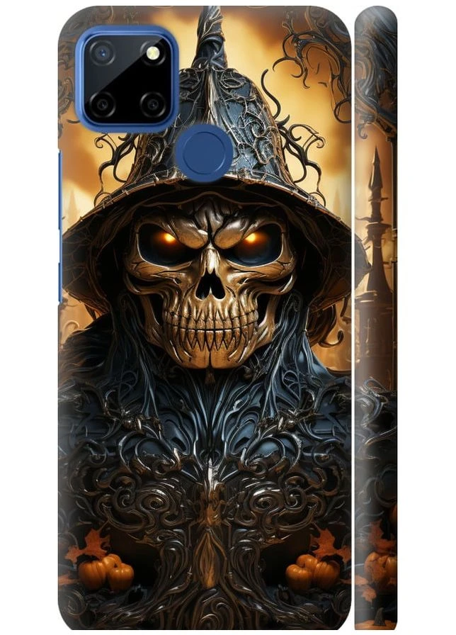 3D пластиковый матовый чехол 'Череп 2' для Endorphone Realme 7i (266812100)