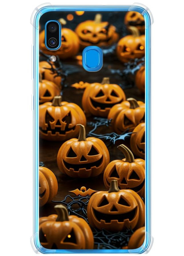 Силикон с усиленными углами чехол 'Тыквы 2' для Endorphone Samsung Galaxy A20 2019 A205F (266808822)