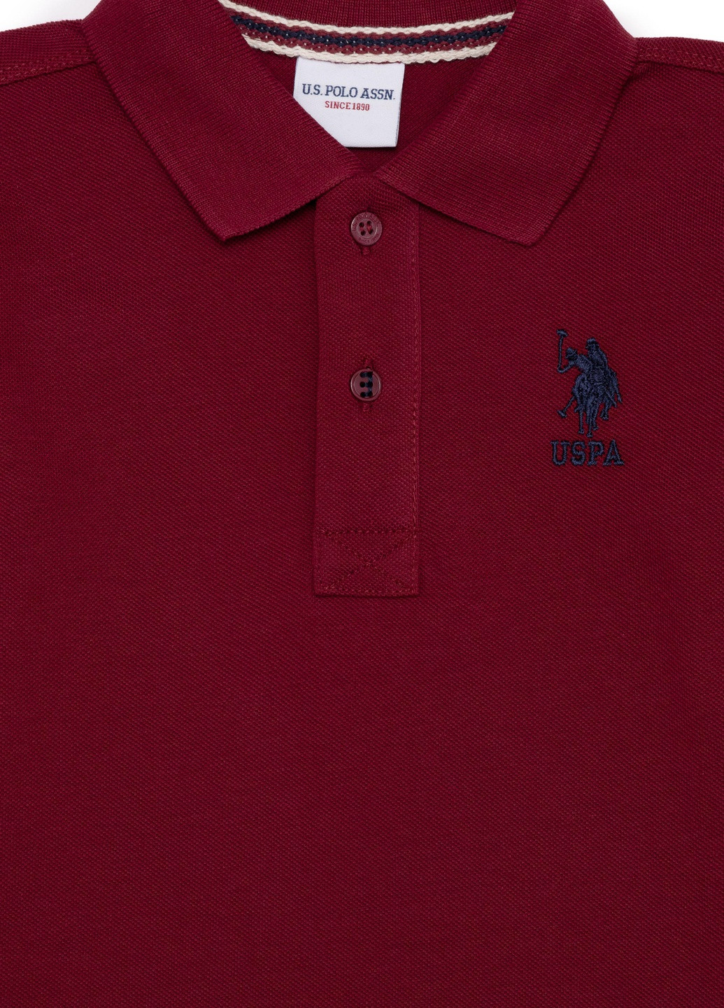 U.S. Polo Assn. свитшот для девочек вишневый