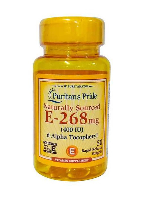 Puritan's Pride Vitamin E 400 IU Naturally Sourced 50 Softgels Puritans Pride (256724617)