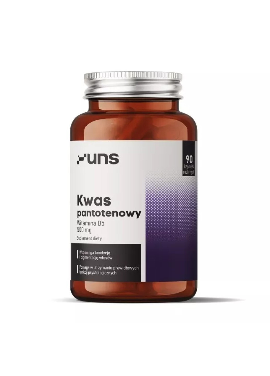 Пантотенова Кислота (Вітамін В-5) Kwas Pantotenowy 500 мг - 90 капсул UNS Vitamins (269462180)